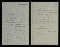 Letter by Louis Massignon.