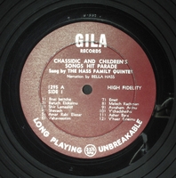 Chassidic and children's songs hit parade sung by the Hass Family Quintet.