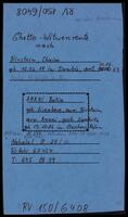Kirstein, Chaim, residing in Tel Aviv, Israel, reparations file.
