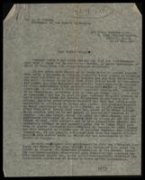 Letter to Monira [Alphonse?].
