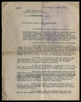 Letter in regard to land purchase in Palestine.