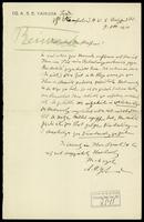 Letter to Professor Reinach.