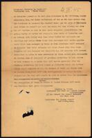 Letter to President Roosevelt.