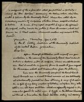 Letter to Levi Billig, University Institute of Oriental Studies Jerusalem.