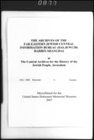 Borowski V., Uhrmacher, from Tientsin (applicant).