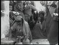 Jewish woman preparing food.