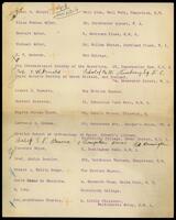 List of contacts.