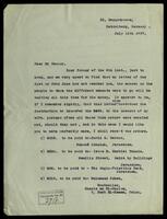 Letter to Mr. Venner.