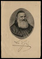 Print portrait of Leopold Löw.