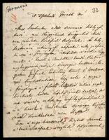 Letter by A. Herczfeld sent to Leopold Löw.