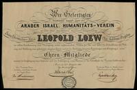 Certificates of honorary membership.