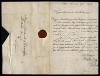 Letter by József Márffy.