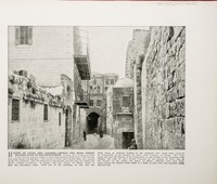 Houses of Dives and Lazarus--Beside the road Christ walked over to his Crucifixion
