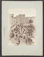 Jérusalem Entrée des Pèlerins à Jérusalem par la porte de Jaffa.