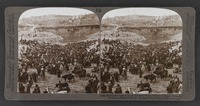 Cattle market day in the Lower Pool of Gihon, Valley of Hinnom, Jerusalem ( Isaiah xxii: 9)