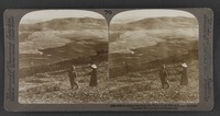 Looking south from Mt. Tabor to the Hill of Moreh, Palestine