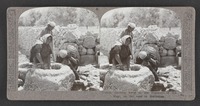 Women drawing water at the Fountains of the Magi, on the road to Bethlehem