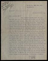 Hartogensis, Benjamin Henry, correspondence with Yahuda.
