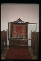 Photograph of: Parokhet in Jewish Communal Building with Beth Yaakov Prayer Hall in Skopje.