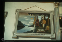 Photograph of: Leipziger Temple in Piatra Neamţ - Prayer hall murals : West wall, southern part.