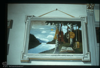 Photograph of: Leipziger Temple in Piatra Neamţ - Prayer hall murals : West wall, southern part.