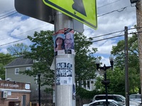 Posters of hostages kidnapped on October 7 in Westfield, New Jersey, USA (79).