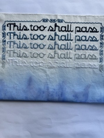 This Too Shall Pass: Cross Stitch On Canvas, Gouache. Sadness And Uncertainty. My Shrunken Heart (7).