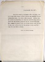 מכתב המלצה מאת פרופסור רודולף קיטל, 30.03.1907.