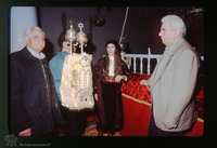 Photograph of: Torah reading in the Kal Yavanim (Greca) Synagogue in Trikkala, Greece : Full Dressed.