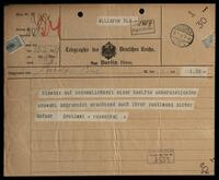 Rosenthal, Ferdinand, correspondence in regard to 1911 elections.