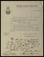 DCG / Landeskommittee, correspondence May 1912.