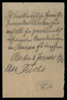 DCG correspondence in regard to meetings, January 1912.