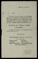 Circulars calling for participation in voting, 1911.