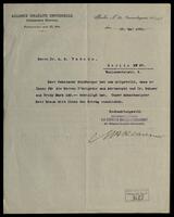 Klausner, Max Albert, to Yahuda in regard to DCG.