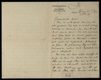 Wagenaar, Lion, correspondence in regard to AIU.