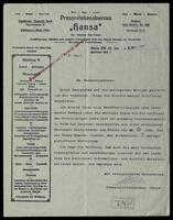 DCG / Landeskommittee, correspondence April 1912.