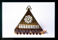 Photograph of: Hanukkah lamp.