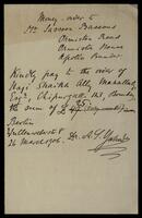 Correspondence of Sassoon family in regard to the dispute with Antébi: Stafford and Charles I. Sassoon.