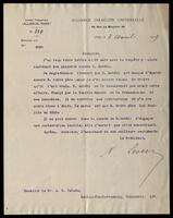 Leven, Narcisse, correspondence in regard to Antébi.