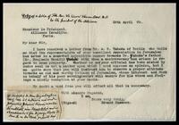 Correspondence of Sassoon family in regard to the dispute with Antébi: Sir Edward Sassoon.