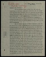Letter in regard to a threat of pogroms in the Ottoman empire.