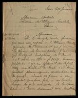 Letters from Elie, Rachel and Carola Carmona to Madame Levy and to [Jacques] Machiels.