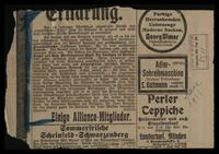 Clippings about the candidacy of Reinach.