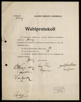 Election protocols, Gleiwitz - Gliwice.