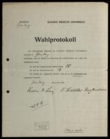 Election protocols, Graudenz - Grudziądz.