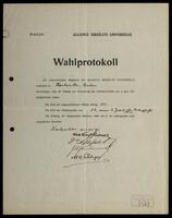 Election protocols, Karlsruhe.