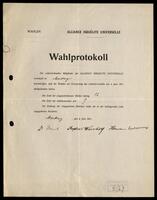 Election protocols, Marburg.