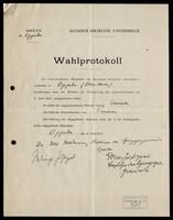 Election protocols, Oppeln - Opole.
