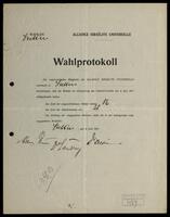 Election protocols, Stettin - Szczecin.