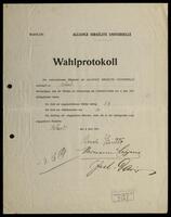 Election protocols, Wesel.